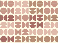 Earthy Toned Semi-Circles tapete