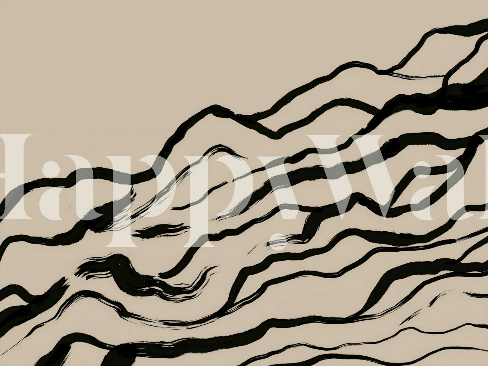 Serenity Scene tapet i ett rum