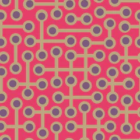 Circuits Retro Mod Abstract Purple Hot Pink wallpaper