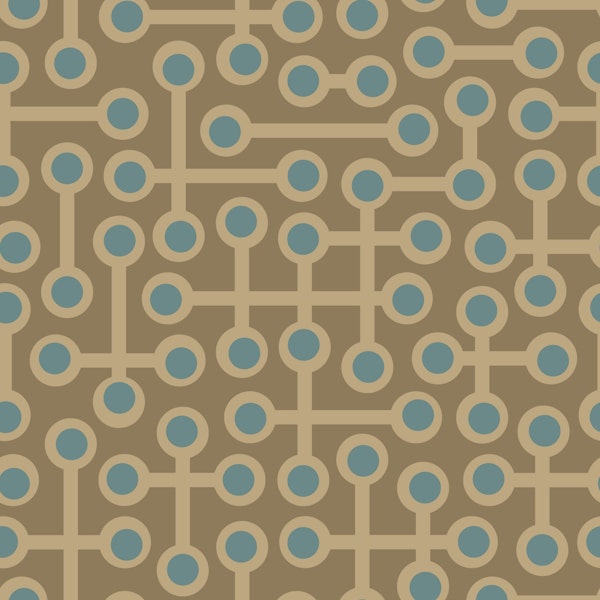 Circuits Retro Mod Abstract Powder Blue Sand