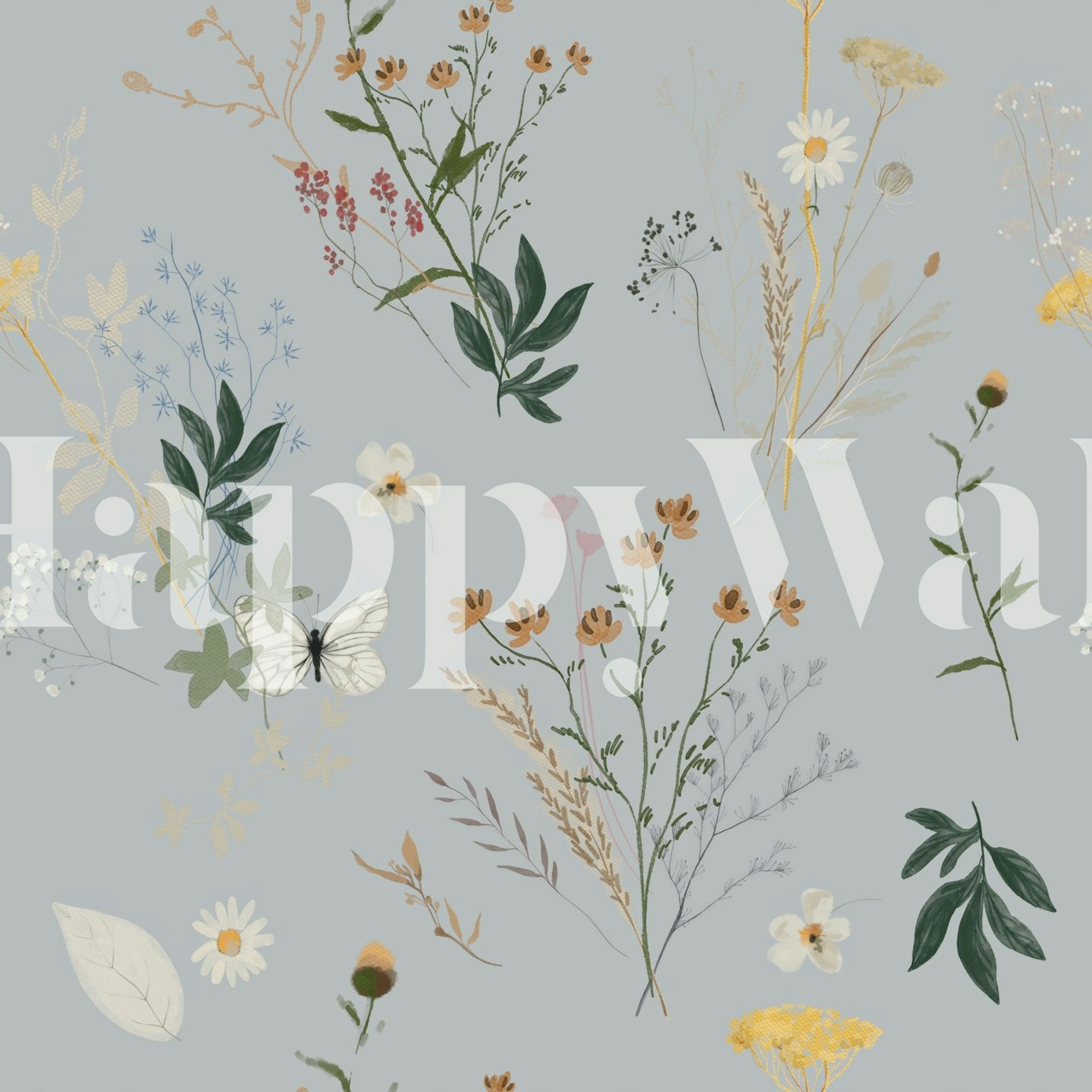 Diseño floral en una habitación