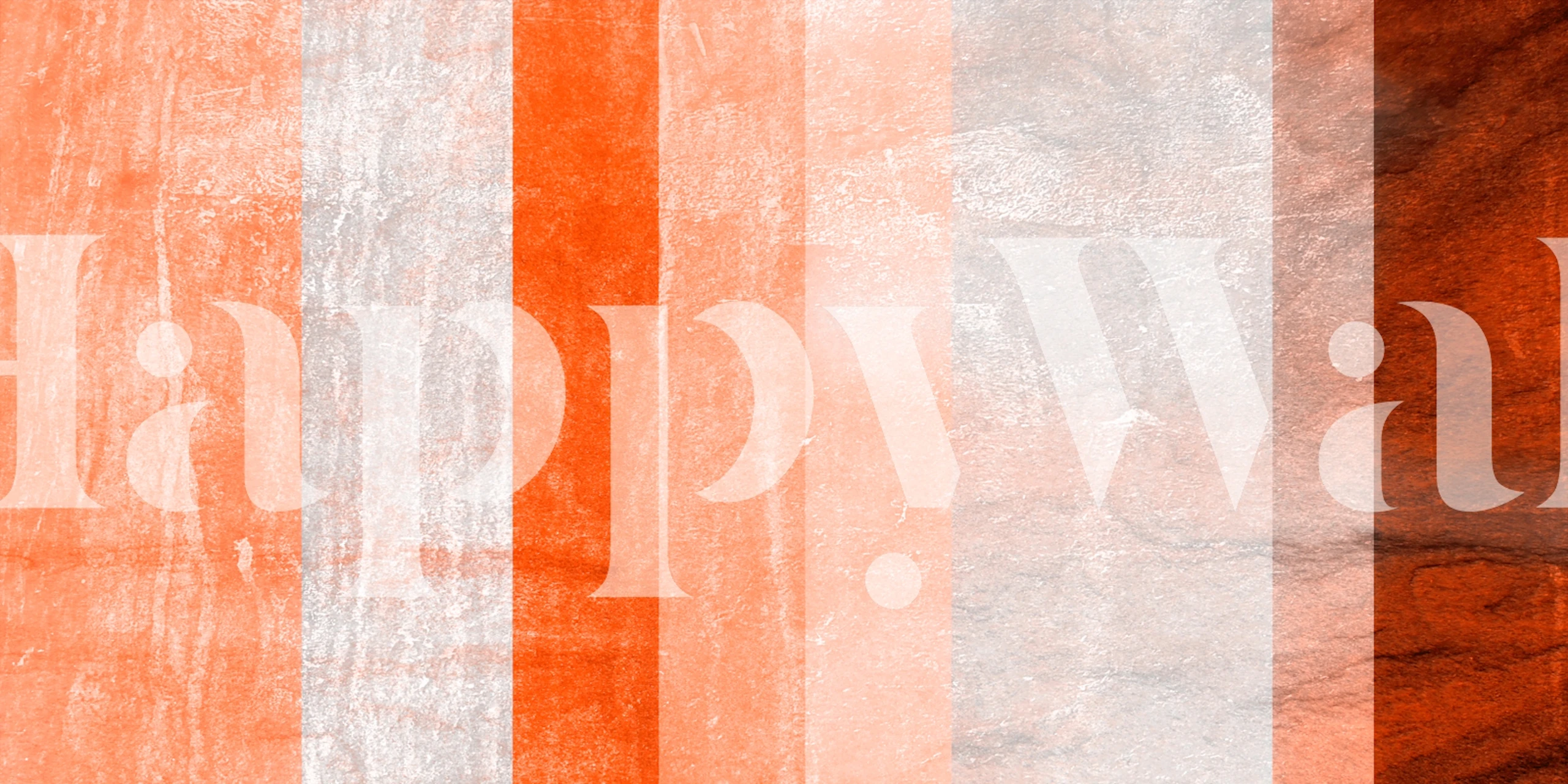 Sundrenched Terra Stripes wallpaper in a room