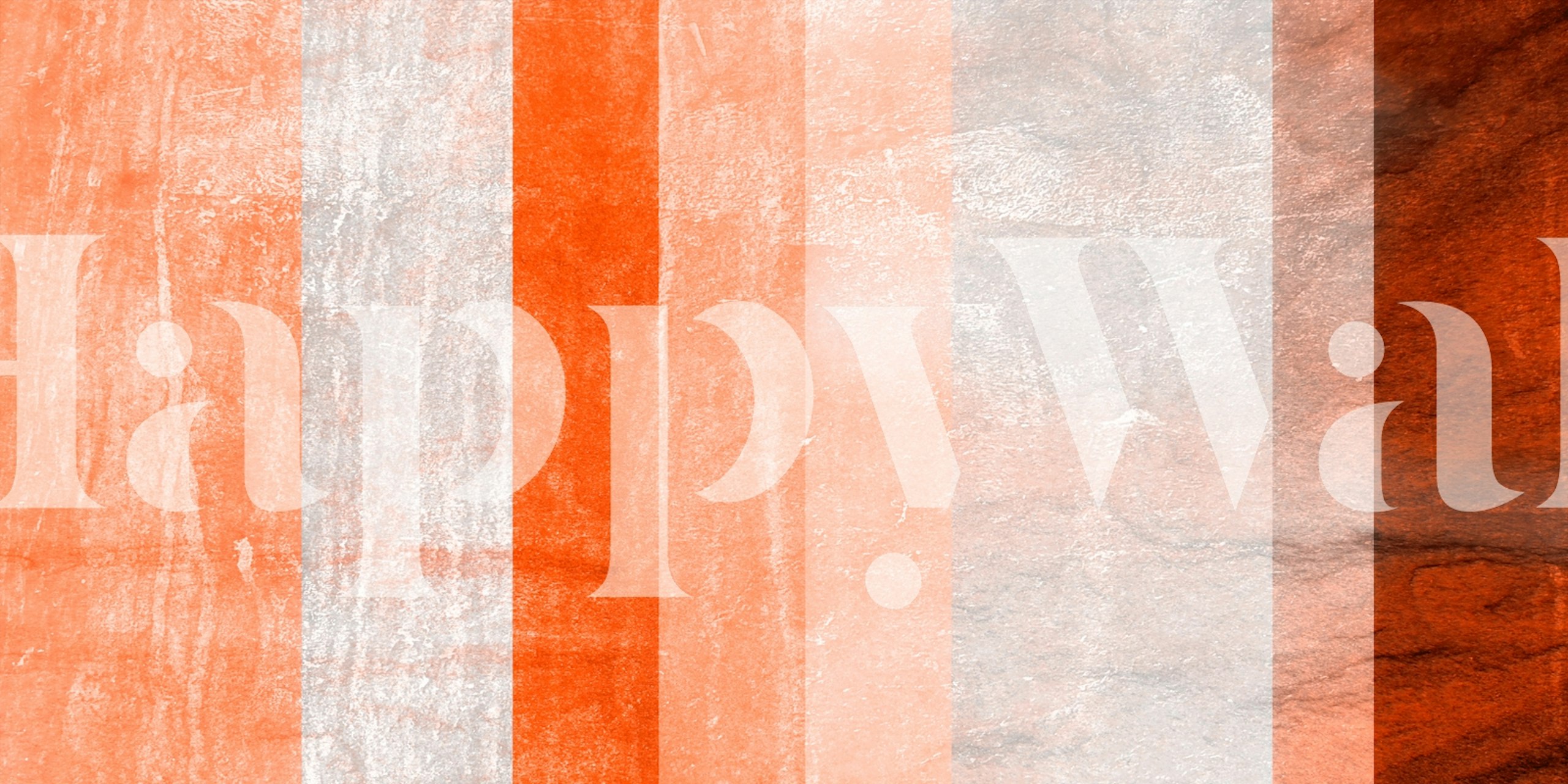 Sundrenched Terra Stripes wallpaper in a room