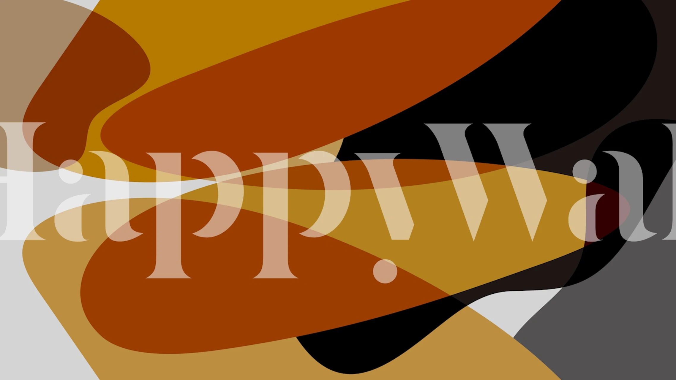 Autumn Vibes abstrakte Tapete in einem Raum