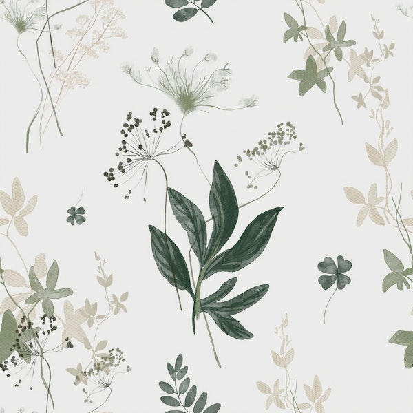 Herbal Bliss on Cloud Gray