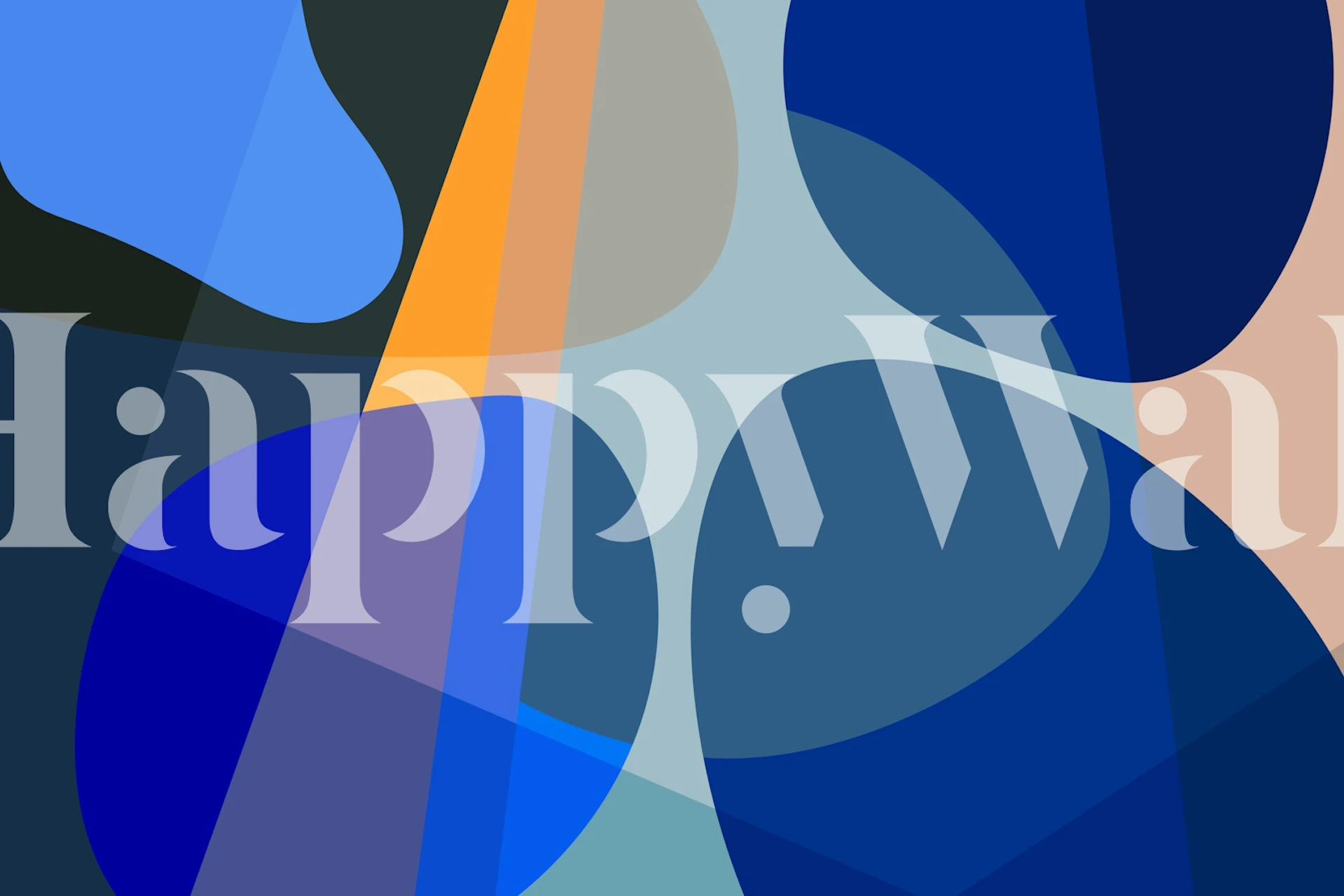 Sapphire Tones Art wallpaper in a room