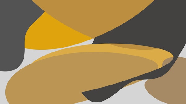 Sleek Gold Curves Decor