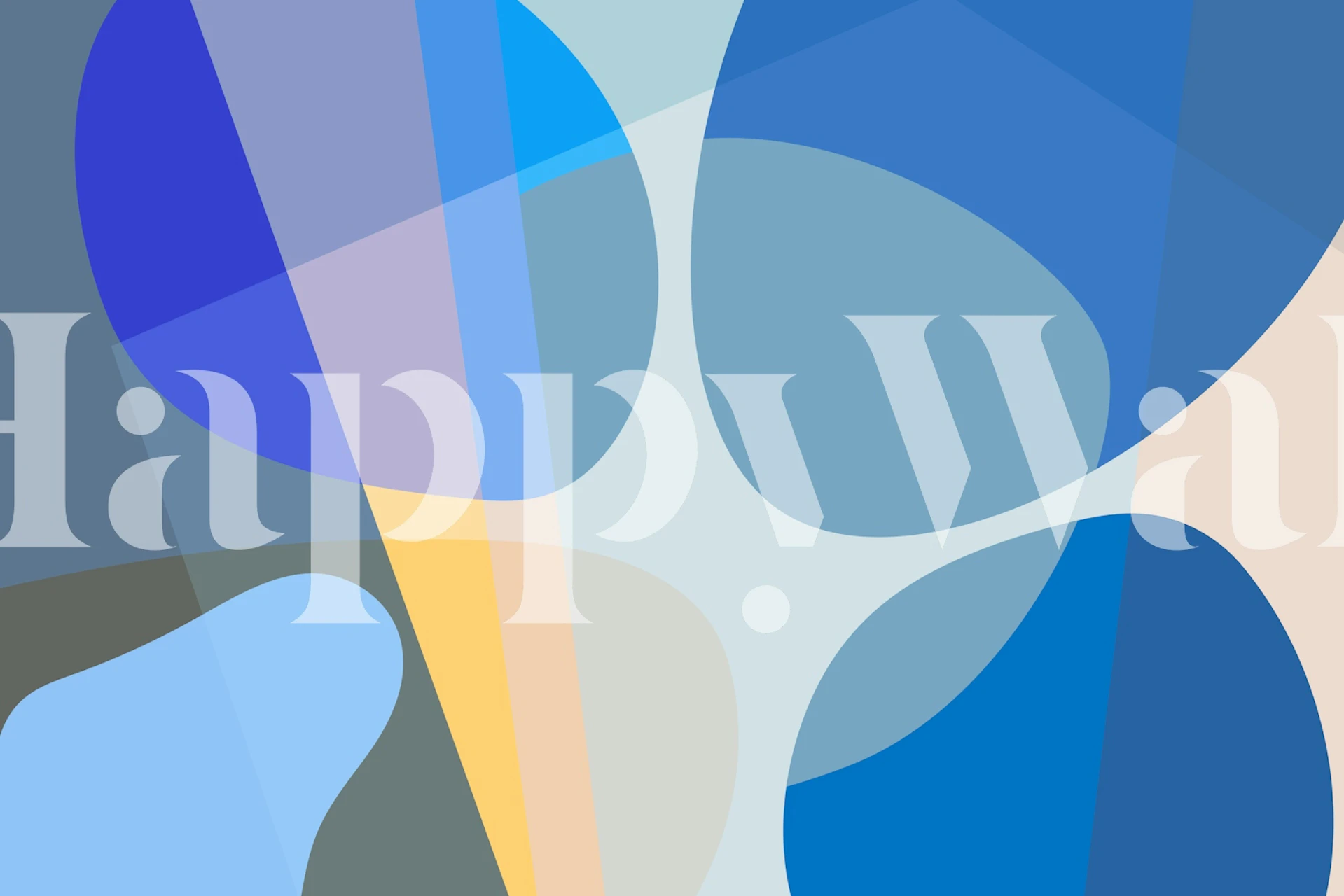 Papel de parede Abstract Blue Hues em um cômodo elegante