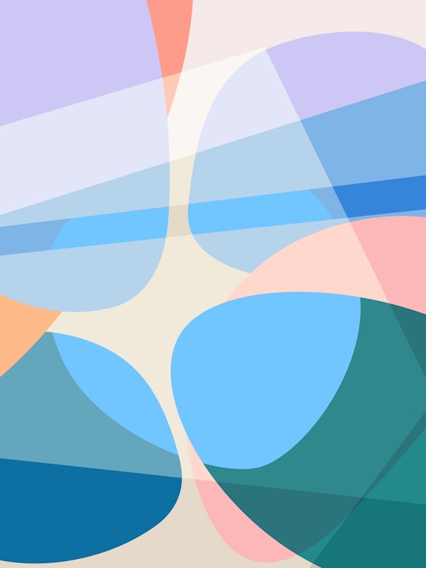 Abstract Pastel Curves