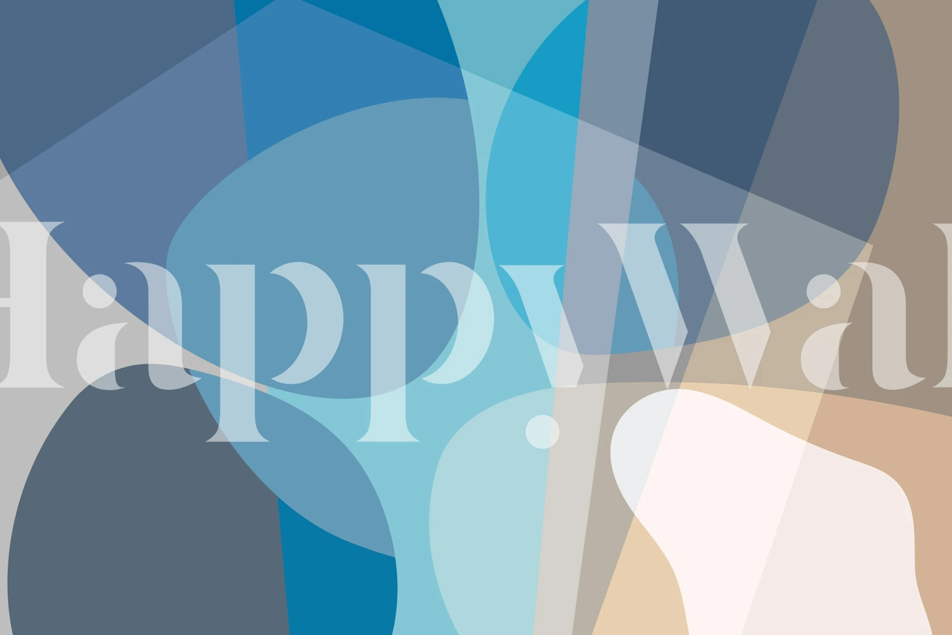 Modern Abstract Harmony wallpaper displayed in a room