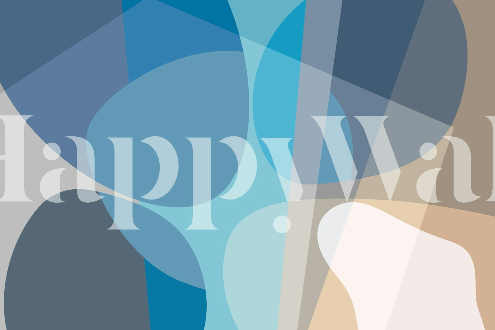 Modern Abstract Harmony tapet vist i et rom