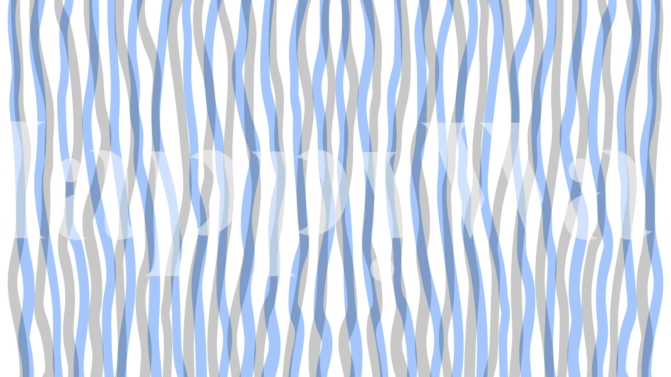 Serene Blue Waves -tapettisuunnittelu huoneessa