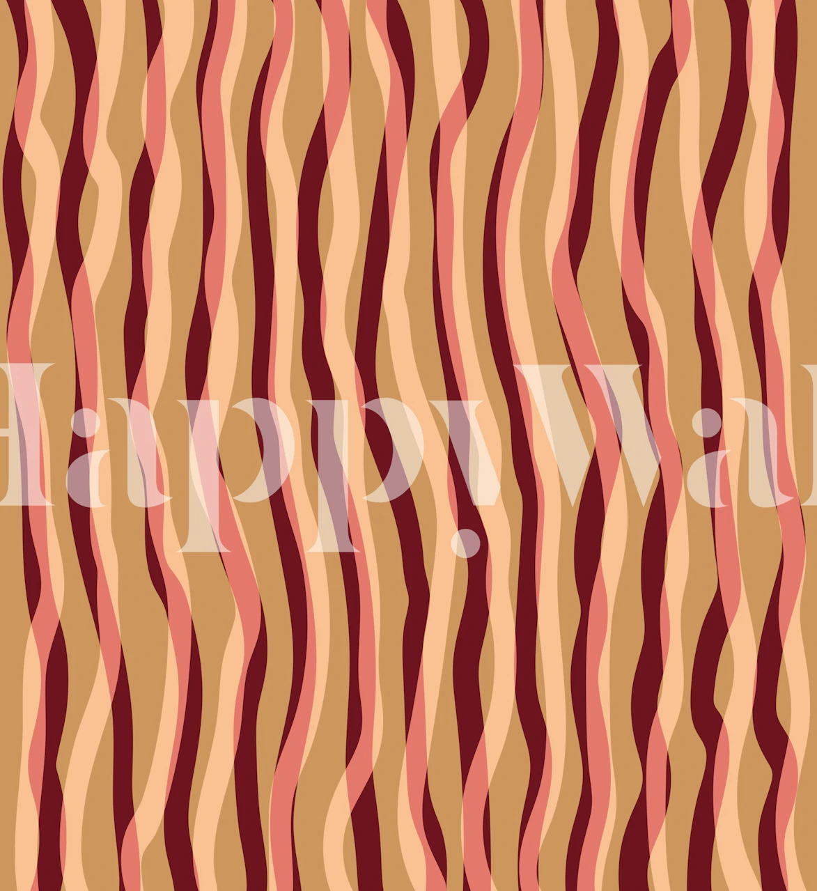 Gold swirling lines on white background elegant wallpaper