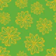 Bloom Big Boho Flowers Yellow Kelly Green