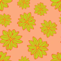 Bloom Big Boho Flowers Lime Green Blush tapet