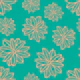 Bloom Big Boho Flowers Blush Light Teal