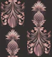 Luxury Rose Gold Art Deco Pineapples
