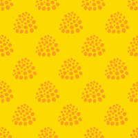 Dotty Retro Dot Abstract Blush Yellow papel de parede