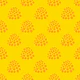 Dotty Retro Dot Abstract Blush Yellow