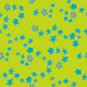 Ditsy Daisy Mod Retro Floral Teal Lime Green