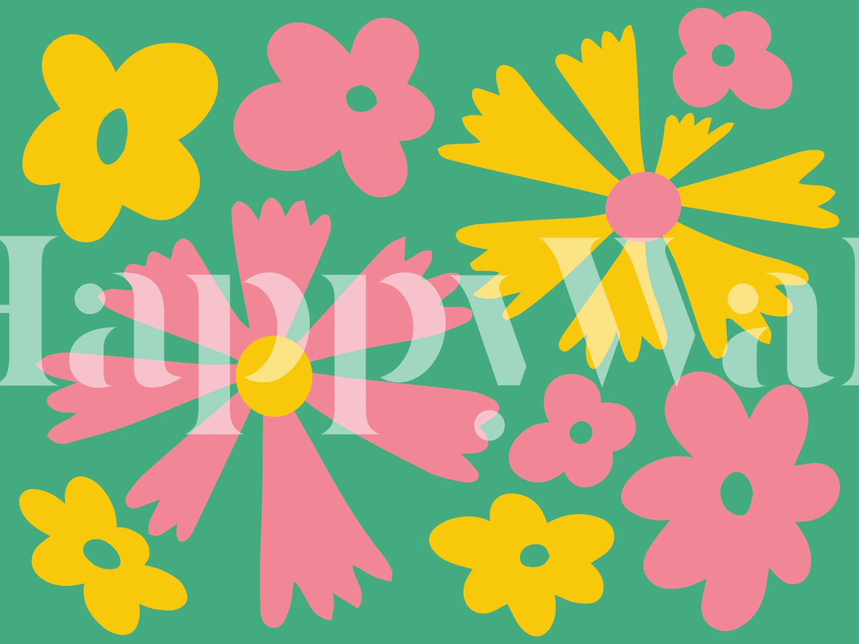 Floral Fancy Delight wallpaper design