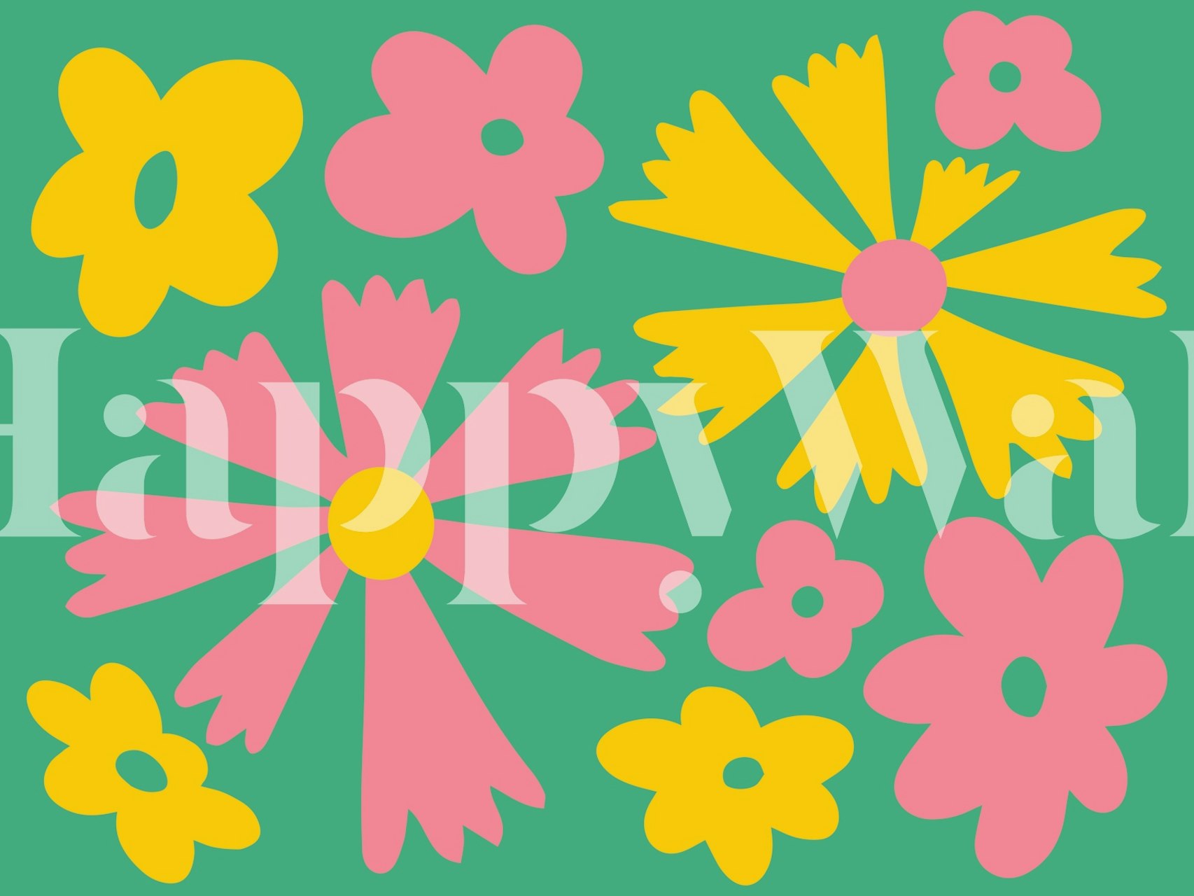 Floral Fancy Delight wallpaper design