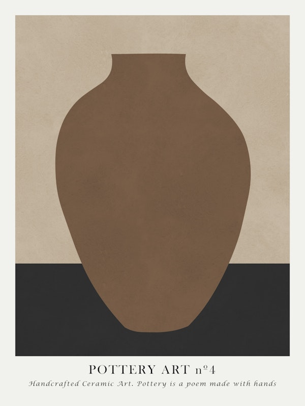 Earthy Tone Vase Art