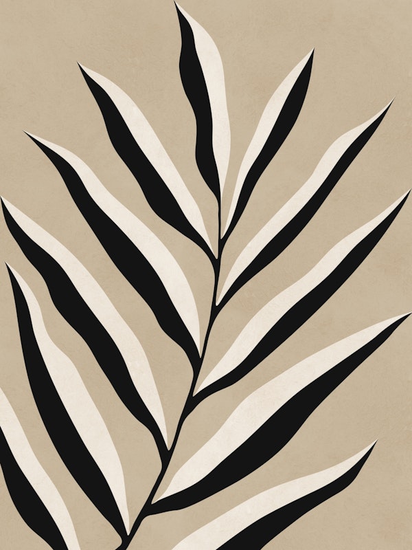 Elegant Botanical Contrast