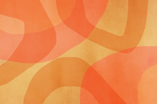 Amber Orange Abstract Flow