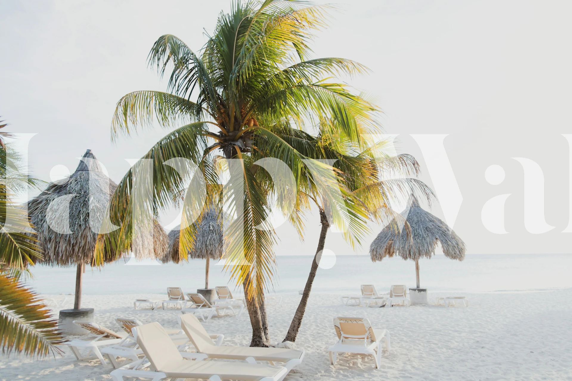 Tropisch strandbehang in een kamer