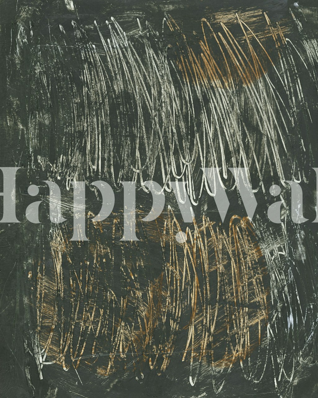 Lines and scribble tapet i ett rum