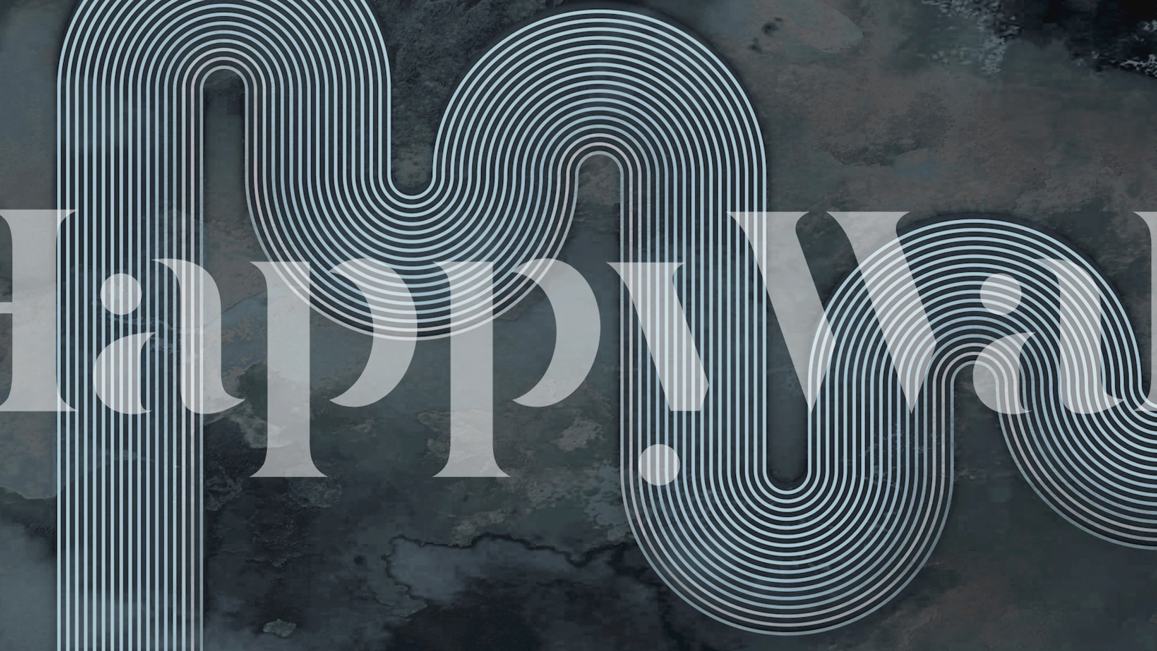 Black and white geometric wave lines wallpaper