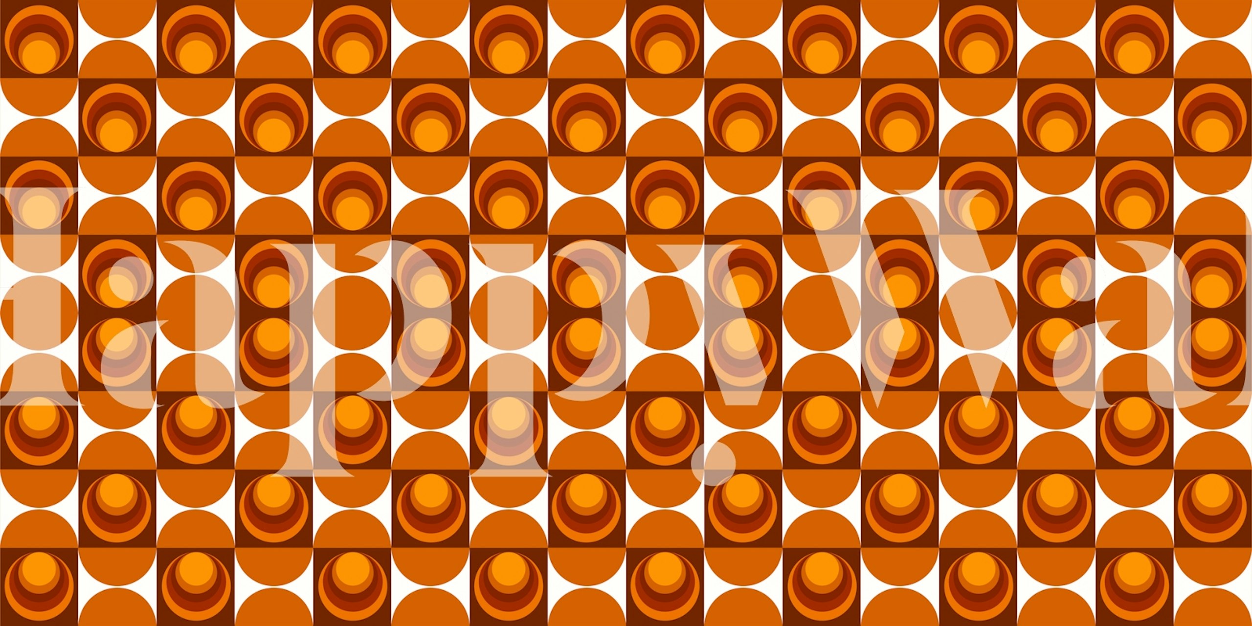 Vintage Sun Duet wallpaper in a room