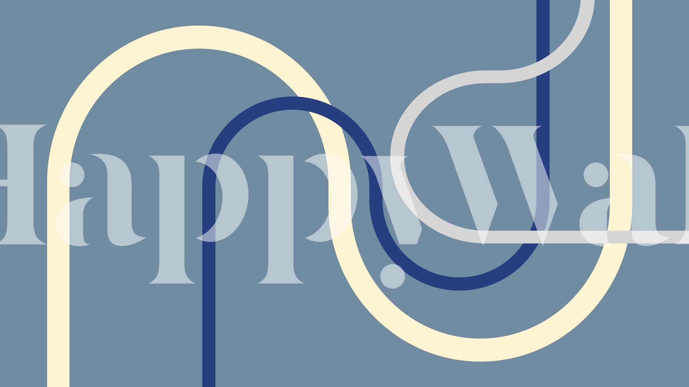 Carta da parati Modern Curved Lines in una stanza