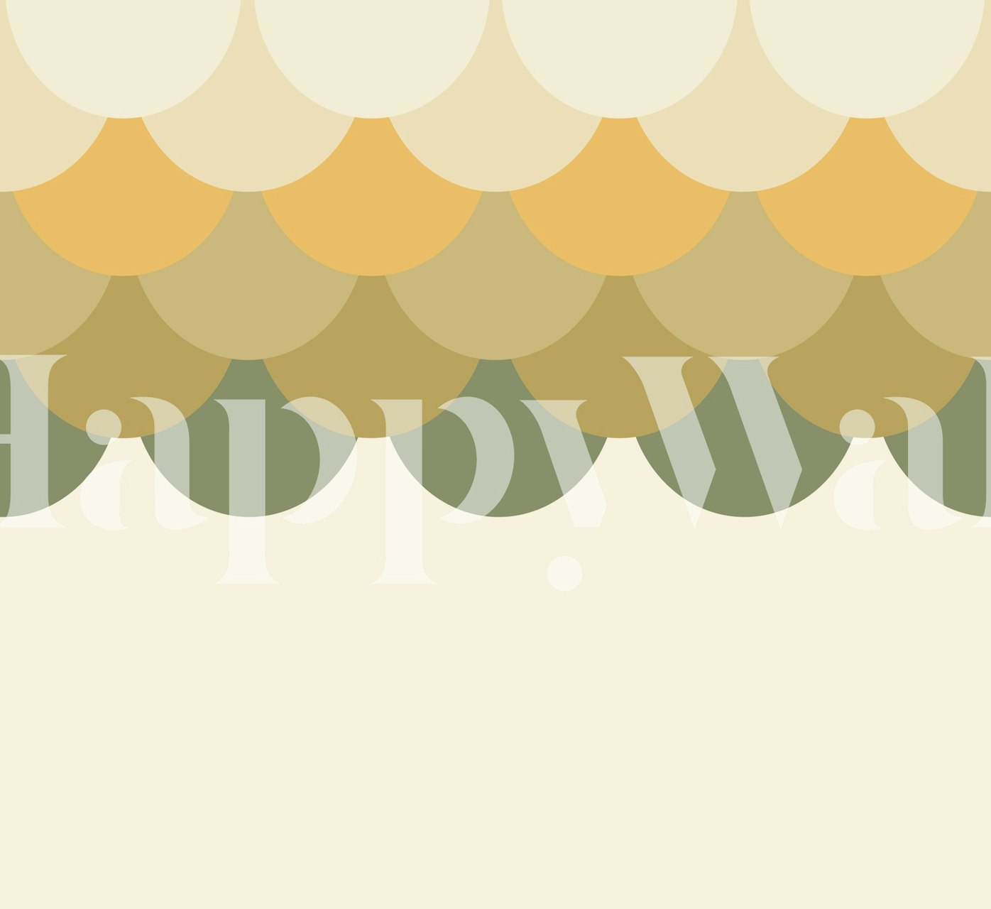 Sunset Arcs Decor wallpaper in a room