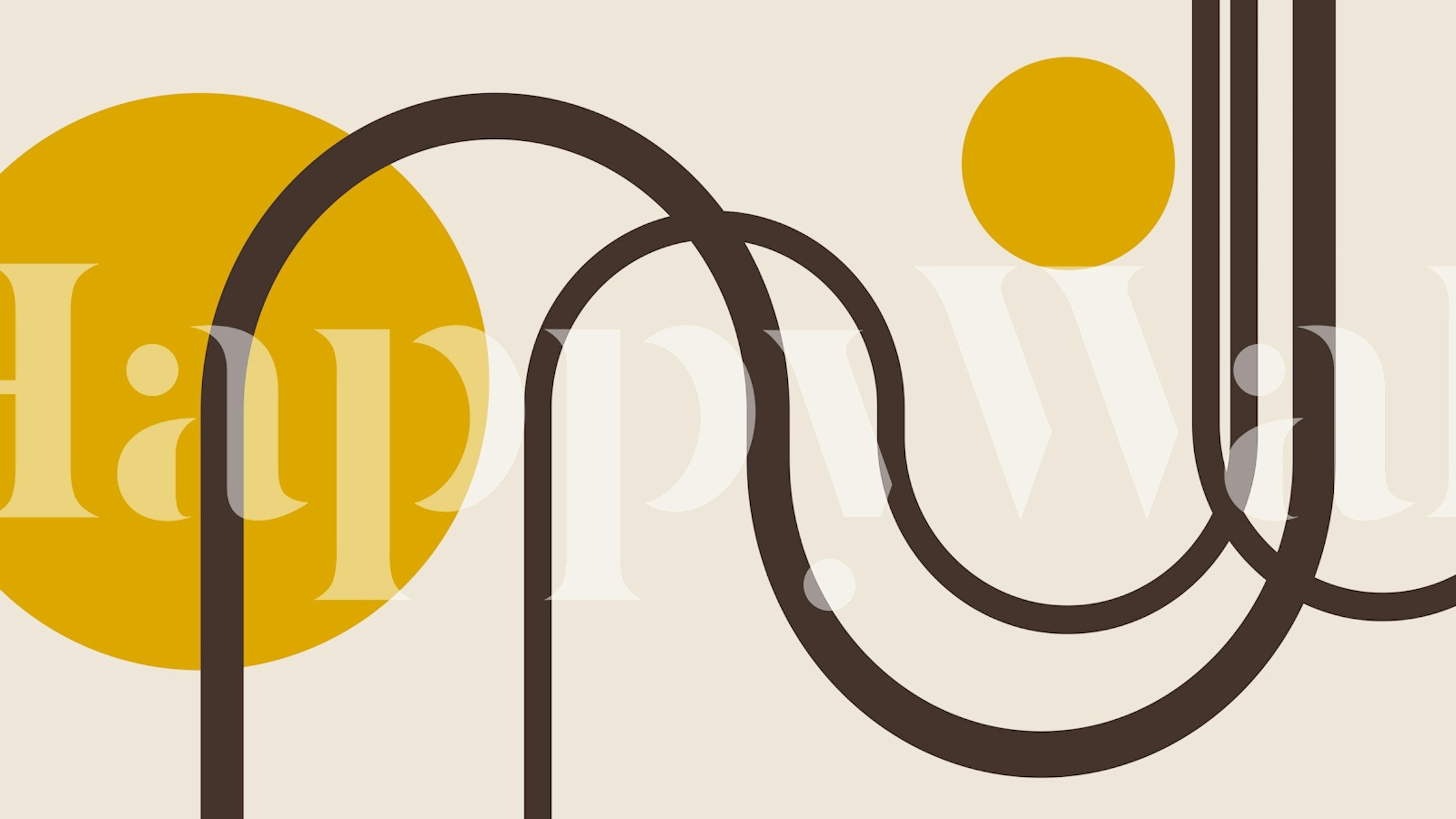 Chic Linear Elegance wallpaper in a room