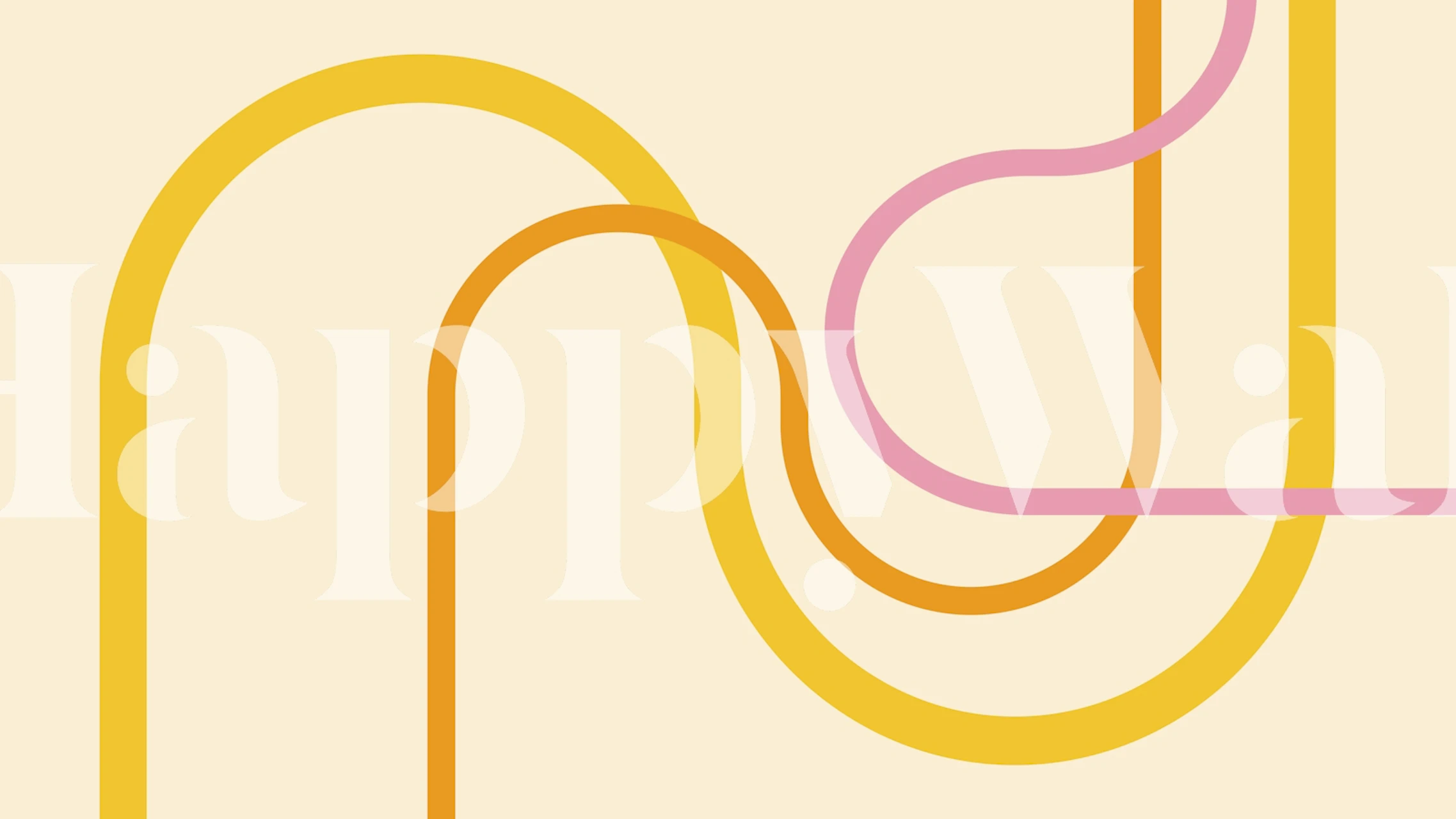 Contemporary Curve Art tapet i et rom