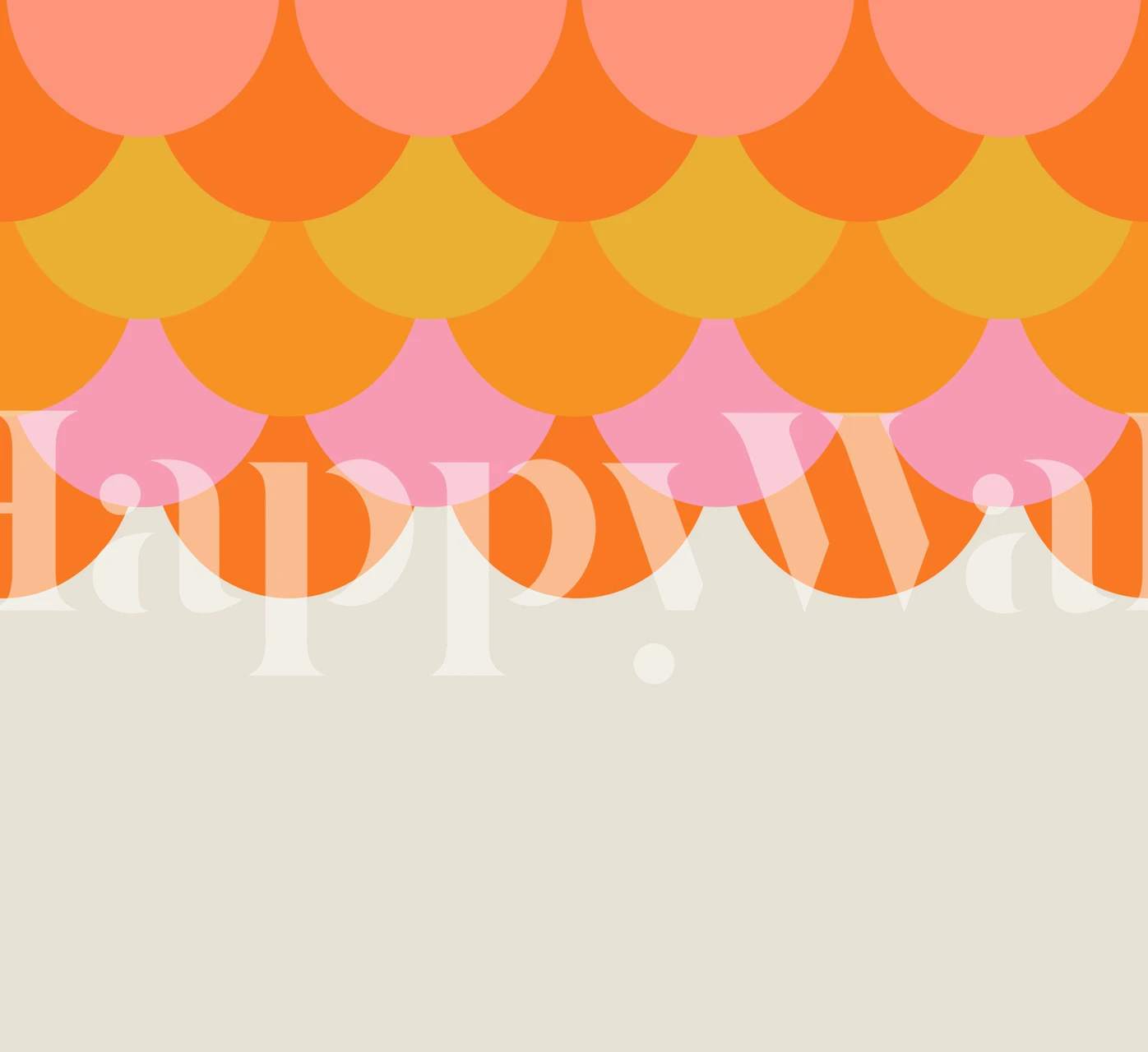 Sunrise Arcs Decor wallpaper design in a room