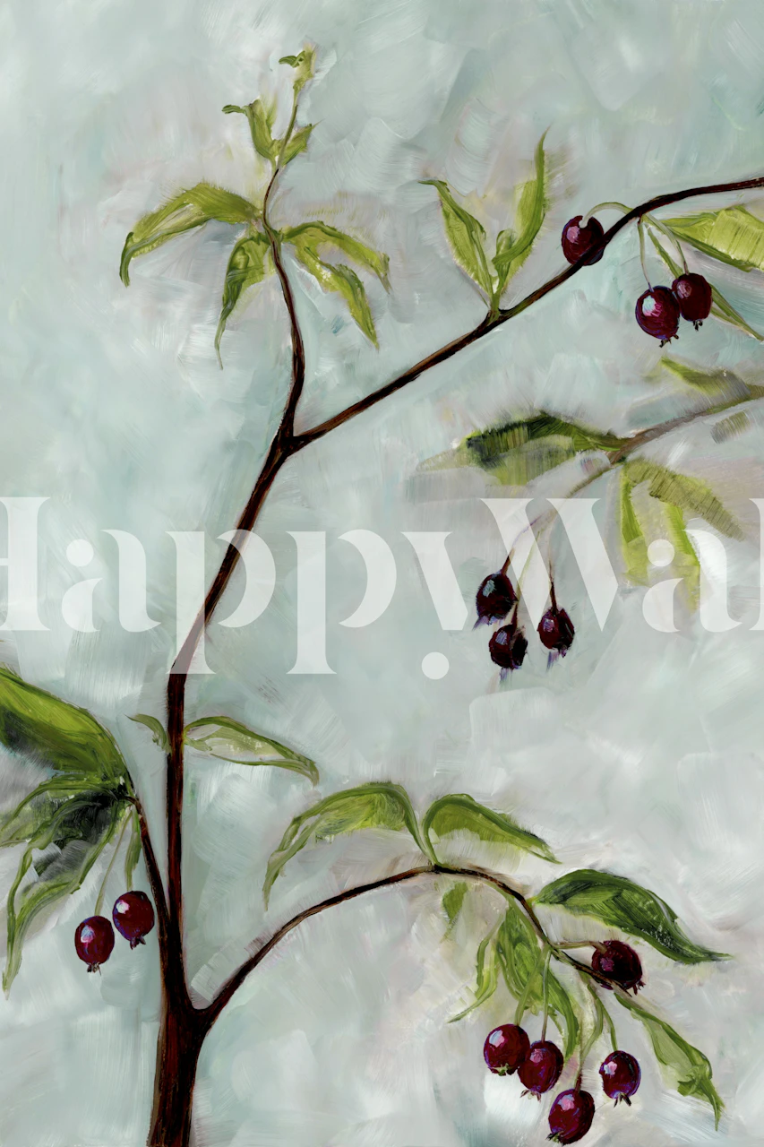 Anaissa branch wallpaper in a room