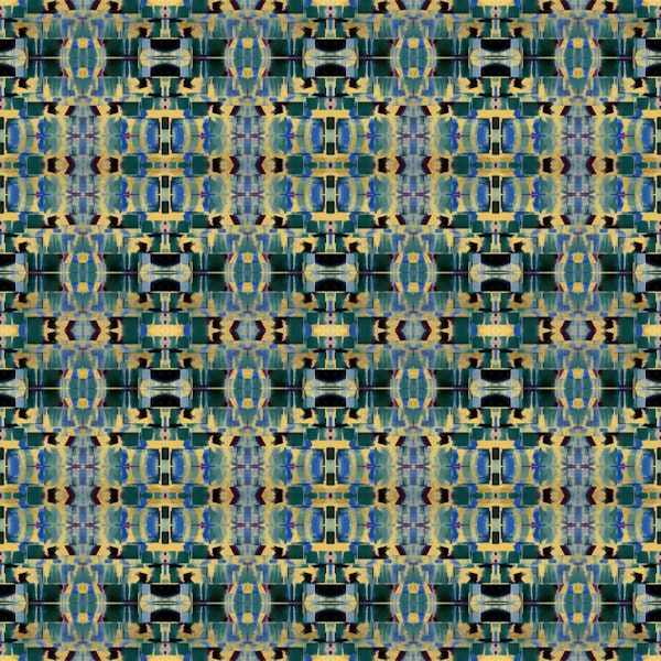 True Art Deco Glam Gold Blue