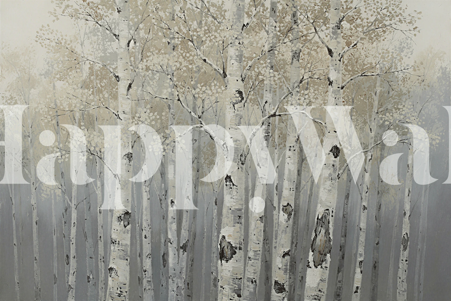 Papier peint Silent Birch Haven dans une chambre