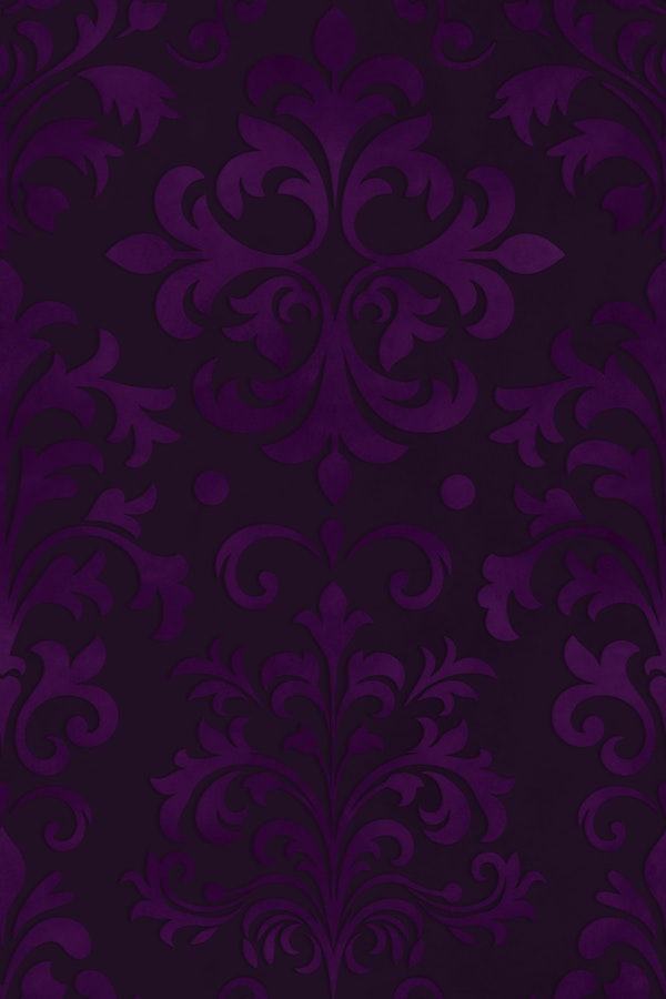 Victorian Amethyst Velveteen Damask