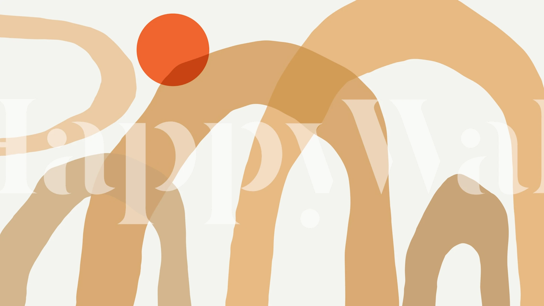 Tapeta Modern Terra Curves w pokoju