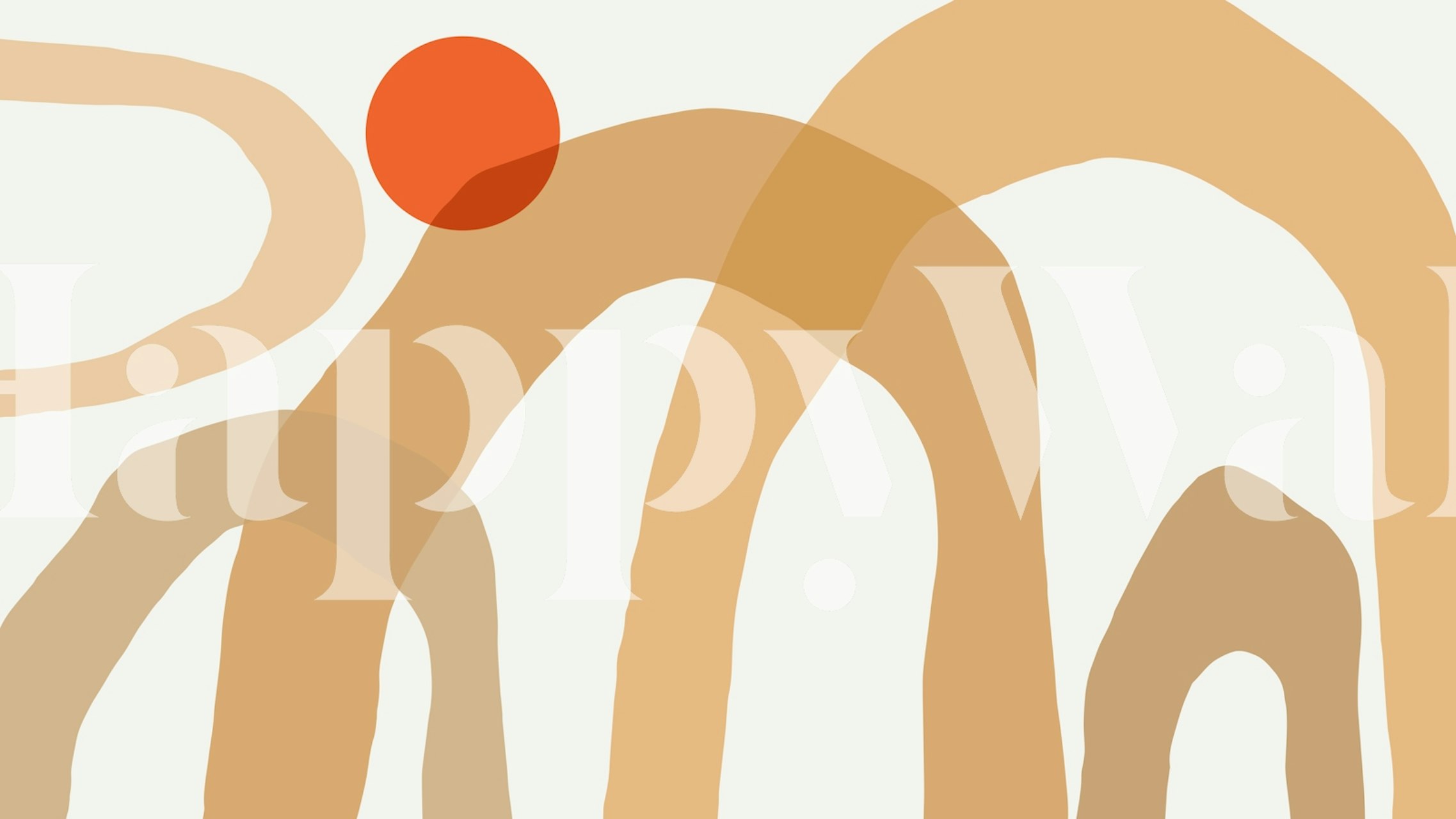 Modern Terra Curves tapetti huoneessa