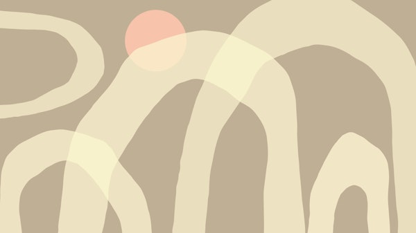 Elegant Beige Arcs