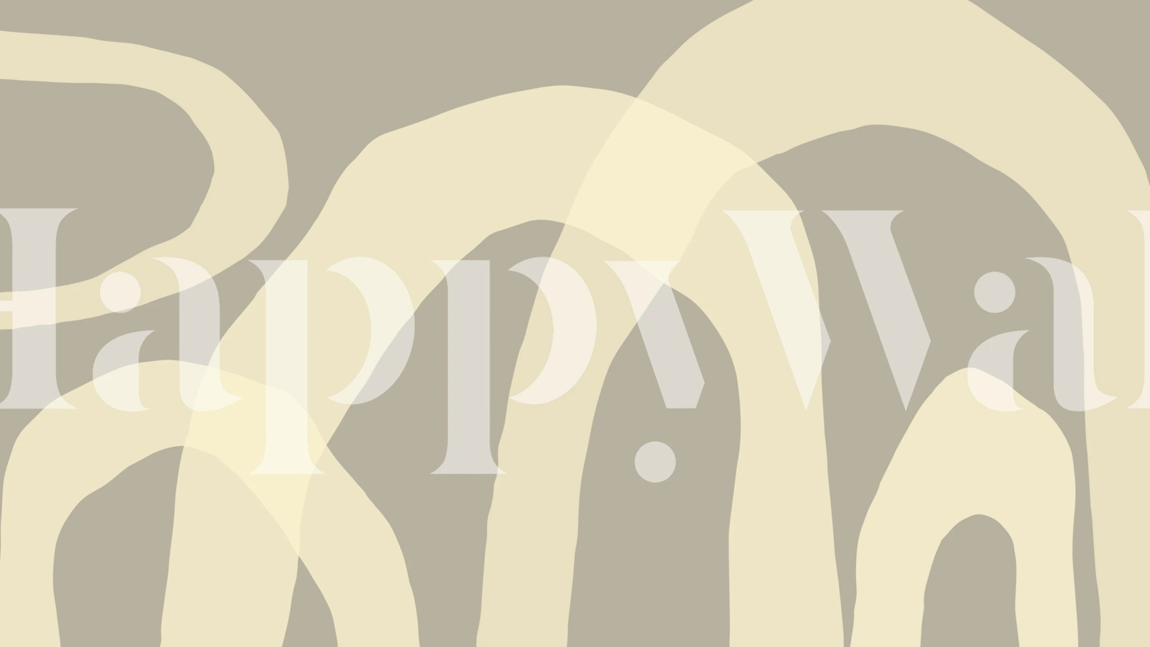 Abstract curves in cream and beige tones wallpaper