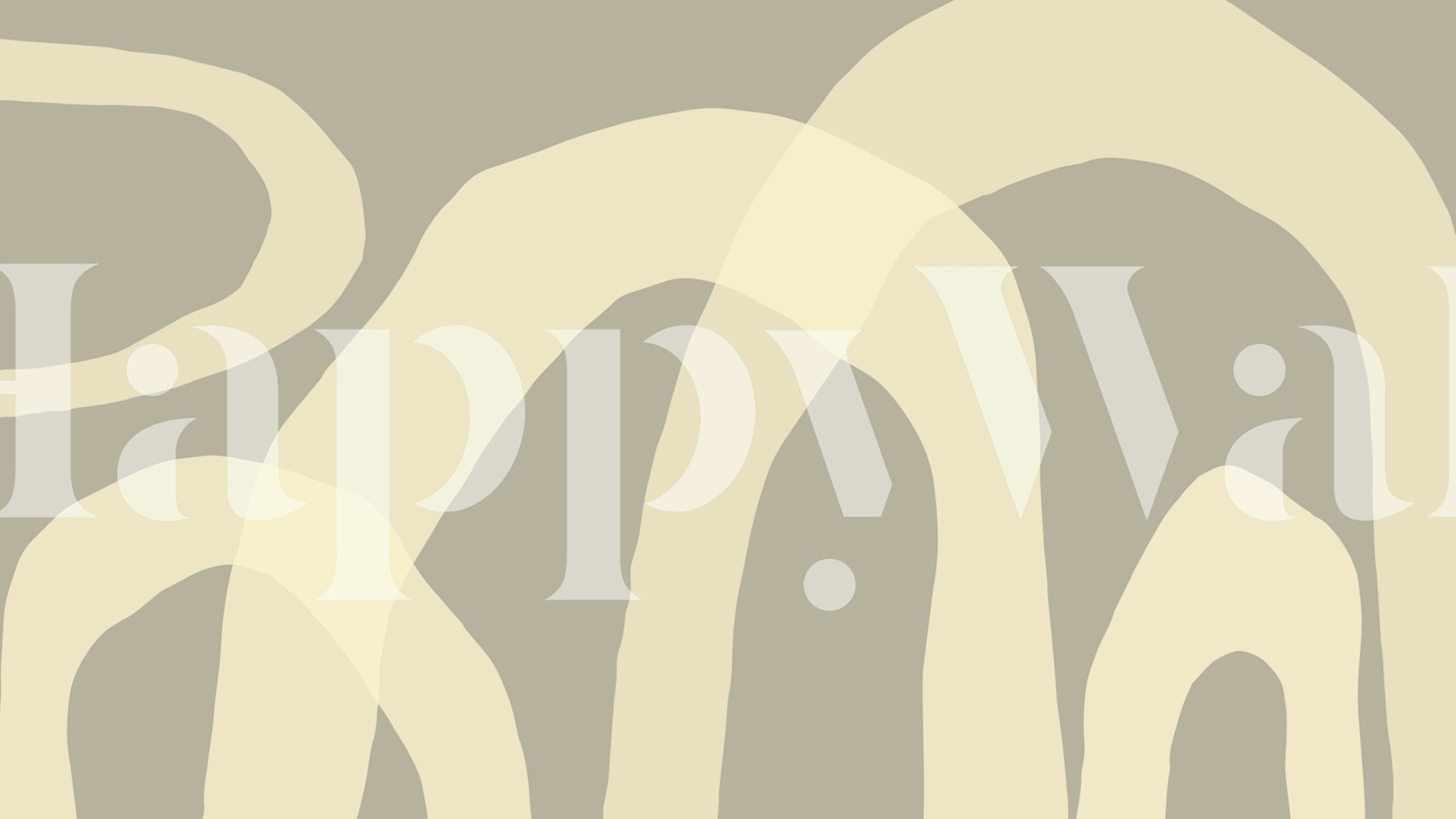 Tapeta Soothing Abstract Curves w pokoju