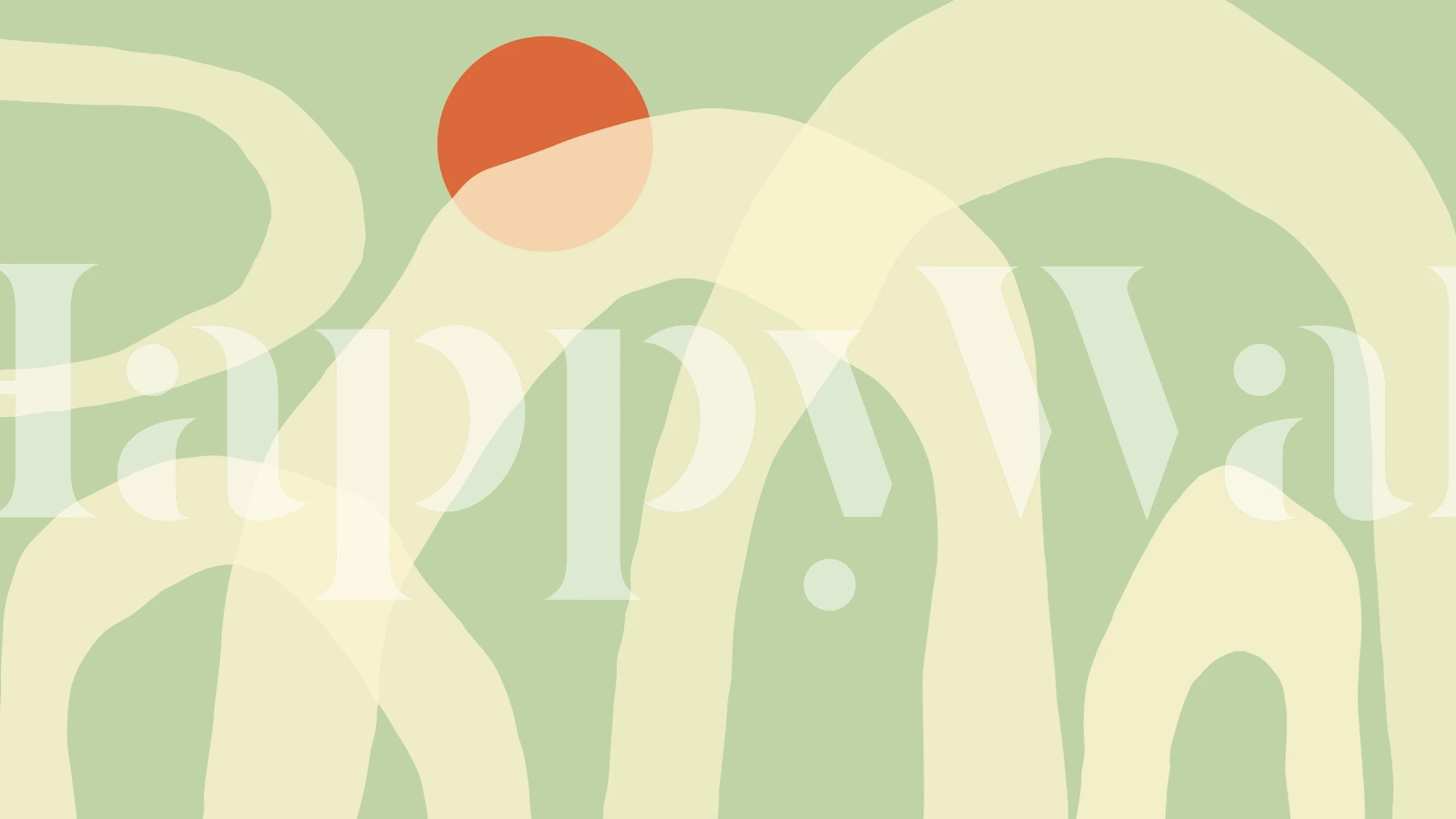 Sage Serenity Art Decor tapet i et rum