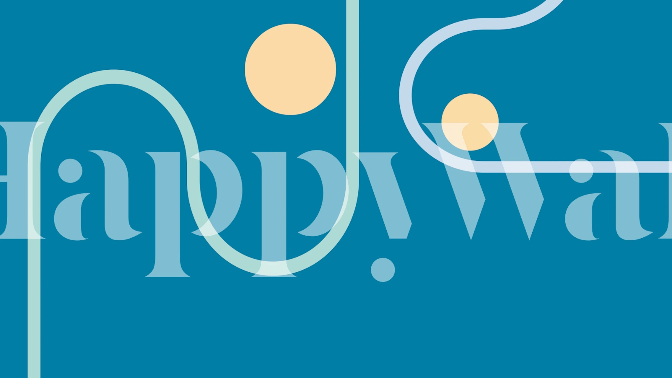 Serene geometric curves wallpaper in a room