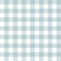 Charming Classic Gingham Pattern Blue White papiers peint
